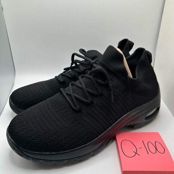 CUSHIONAIRE Women's Stretch Knit Slip on lace Sneaker +Memory Foam & LiteSole Te - Picture 3 of 7